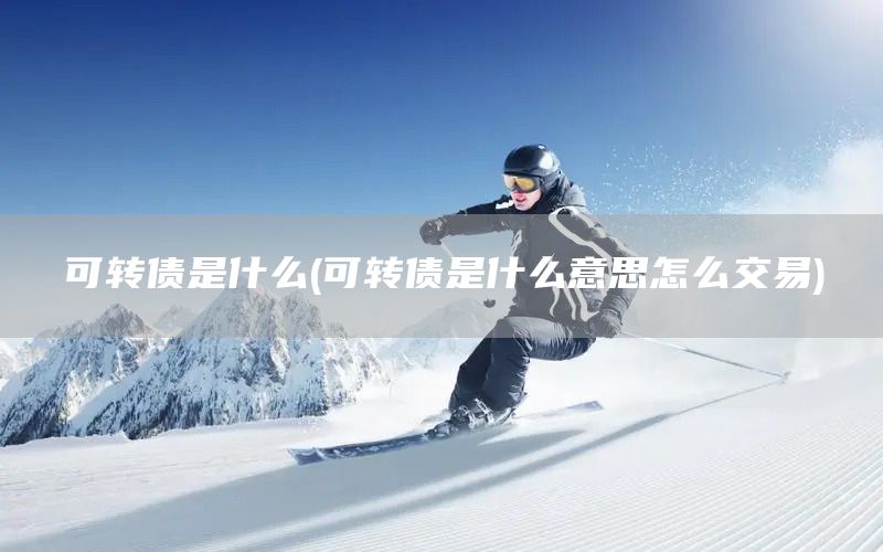 可轉債是什么(可轉債是什么意思怎么交易)(圖1) 可轉債是什么(可轉債是什么意思怎么交易)(圖1)
